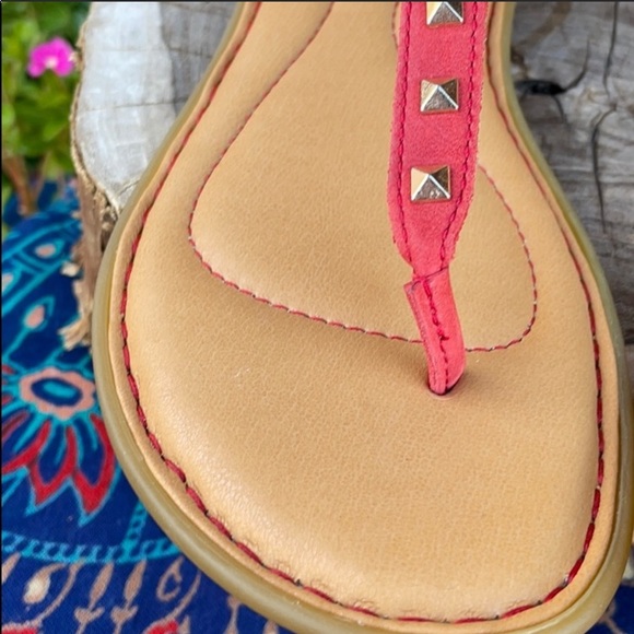 New BORN Chili Pepper Red Leather Sandals - Picture 7 of 16